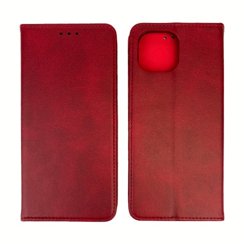 Книжка Black TPU Magnet для Realme С11 2021 червона-0