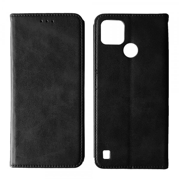 Книжка Black TPU Magnet для Realme C21Y/C25Y чорна-0