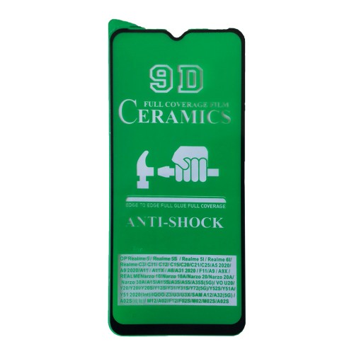Гнучке скло Ceramic для Realme C21Y/C25Y/Samsung A12 глянцеве-0