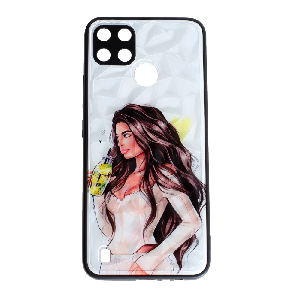 Накладка Ladies для Realme C25Y/C21Y Дівчина з лимонадом-0