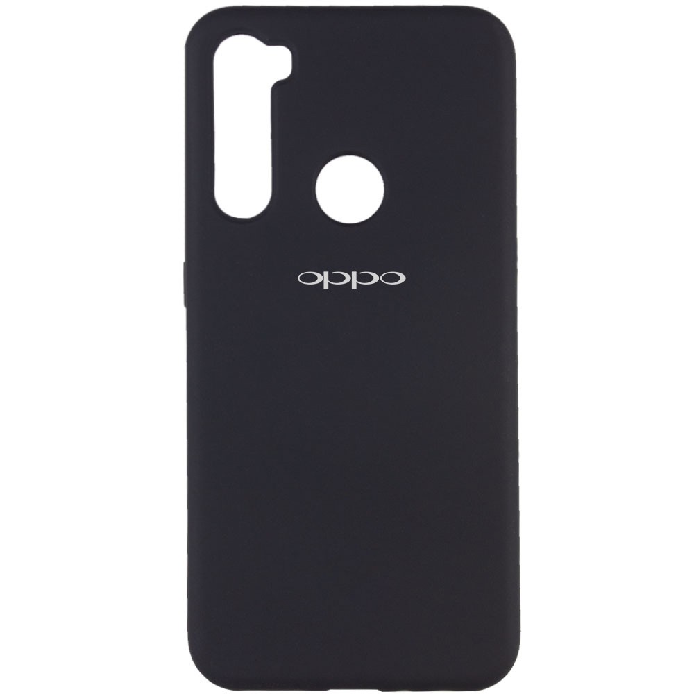 Silicone Cover Full Protective (A) для OPPO Realme C3/5/6i (Black)-0
