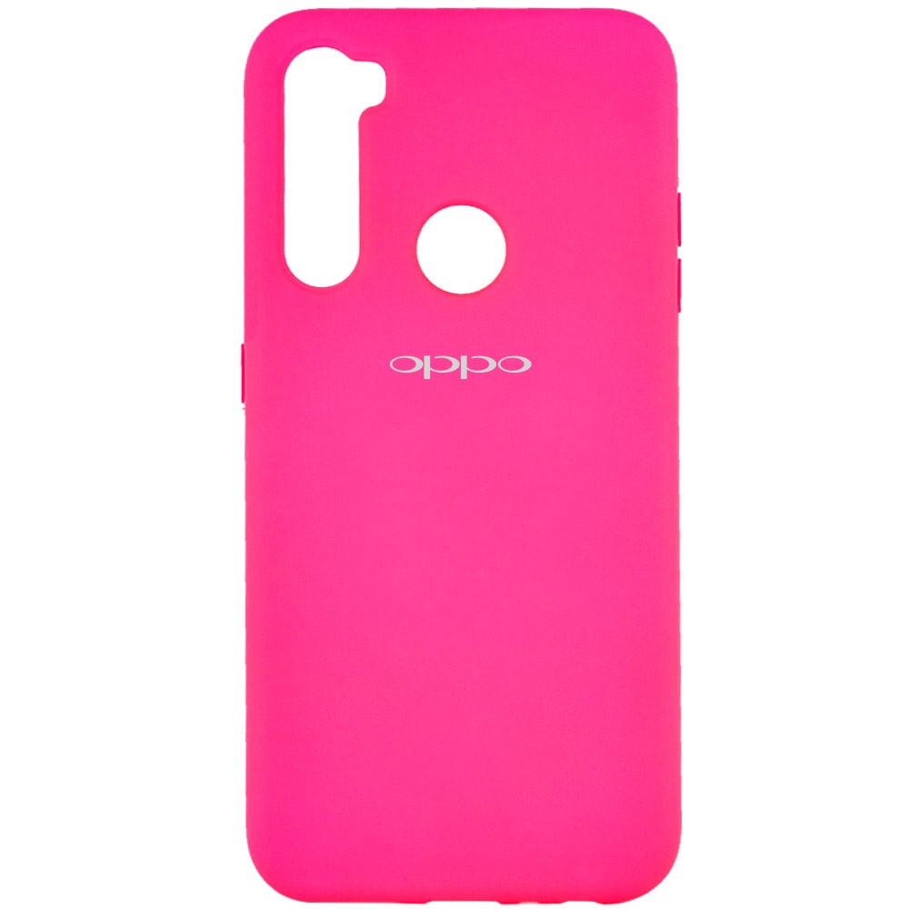 Silicone Cover Full Protective (A) для OPPO Realme C3 (Barbie Pink)-0