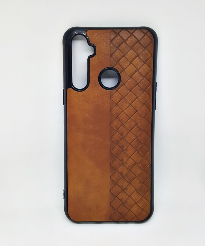 Накладка WeaveSide для Realme C3 коричнева-0