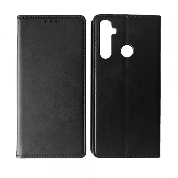 Книжка Black TPU Magnet для Realme С3 чорна-0