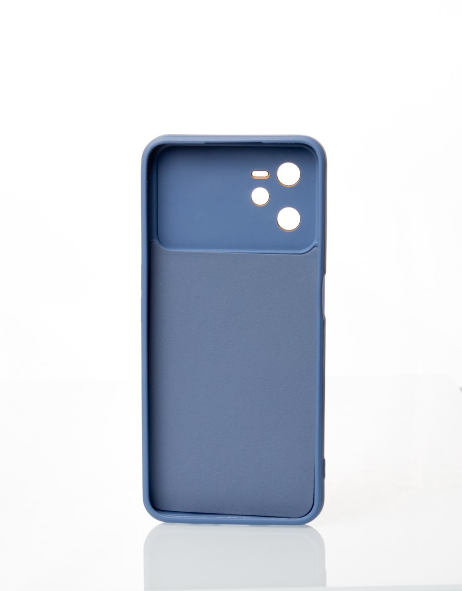 Накладка CAMERA PROTECTION для Realme C35 сіро-синя-1