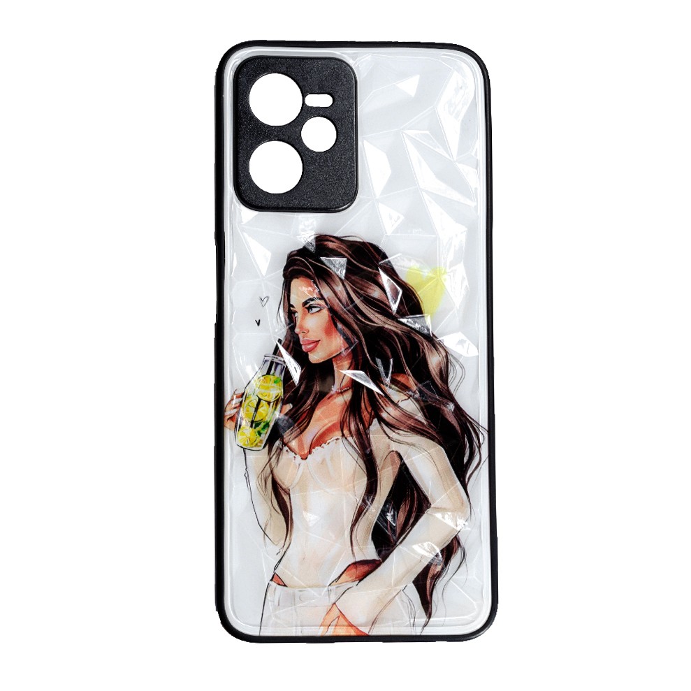 Накладка Ladies Camera для Realme C35 Дівчина з лимонадом-0