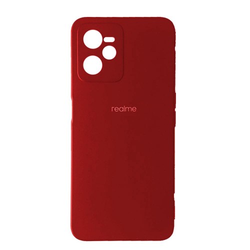 Silicone Case Full Protective для Realme C35 (Red)-0