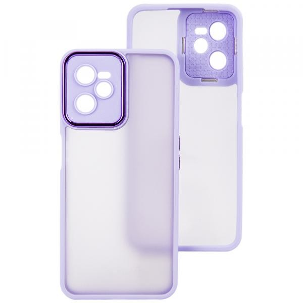 Накладка Luxury Metal Lens для Realme C35/Narzo 50a Prime (Бузкова)-0