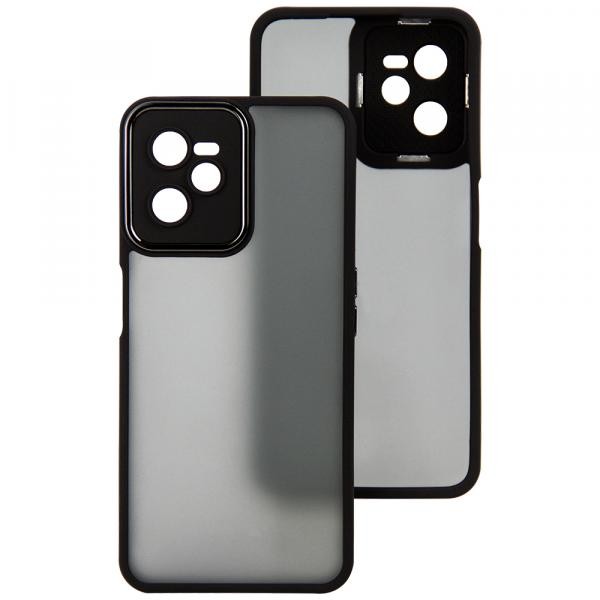 Накладка Luxury Metal Lens для Realme C35/Narzo 50a Prime (Чорна)-0