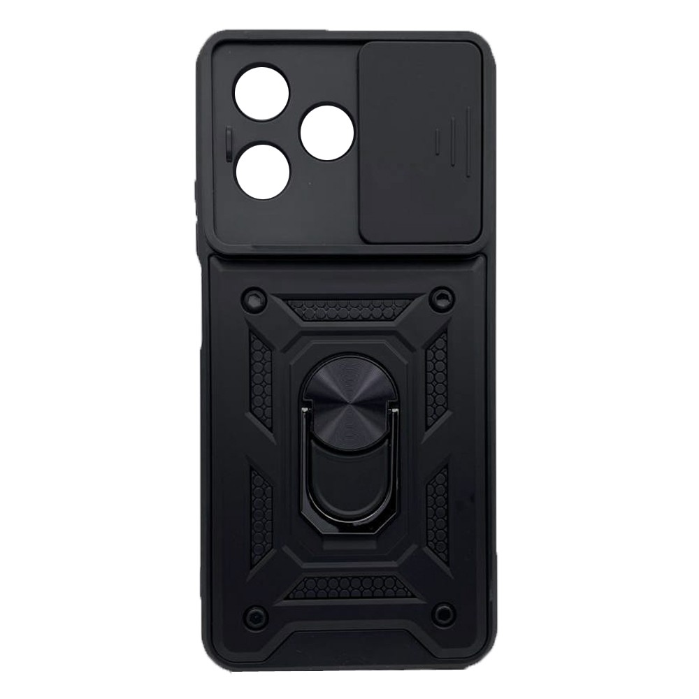 Чохол Camshield з кільцем і захистом камери для Realme C53/C51 4G/Narzo N53 4G/Note 50 Чорний-0