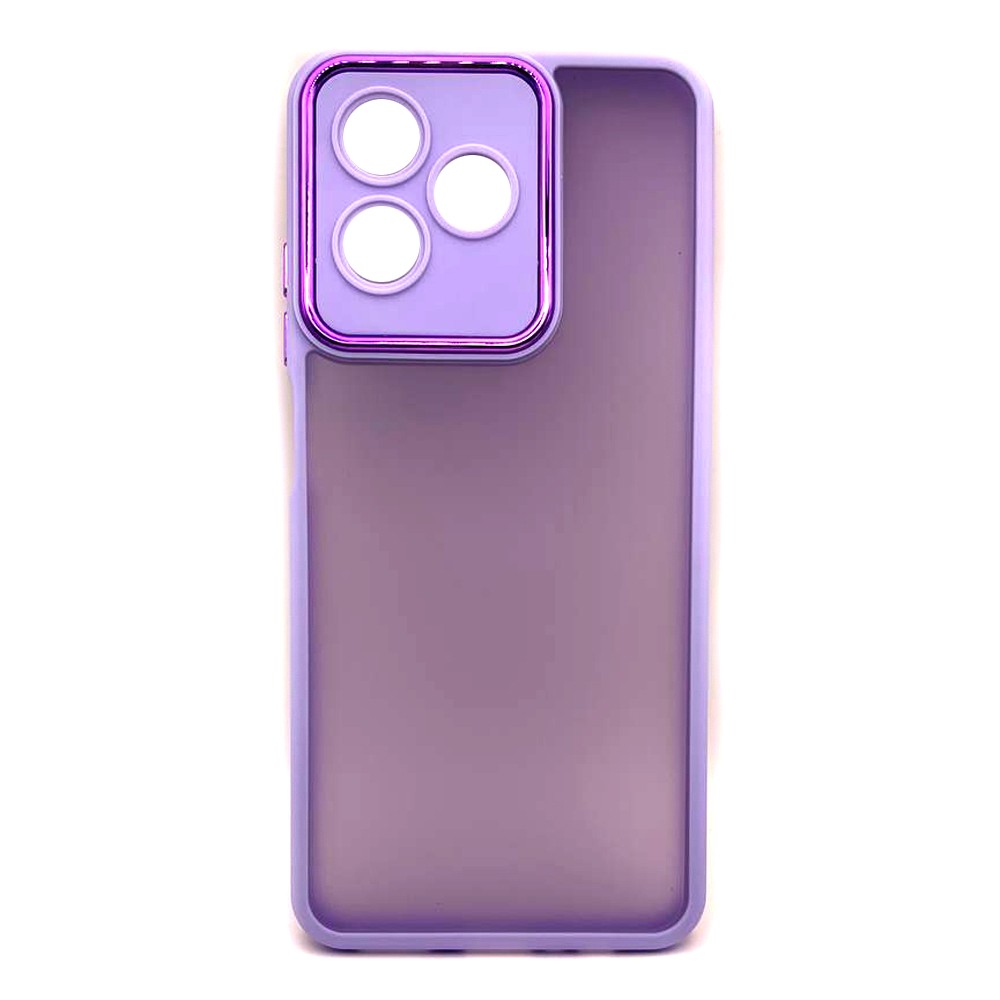 Накладка Luxury Metal Lens для Realme C53/C51 4G/Narzo N53 4G/Note 50 бузкова-0