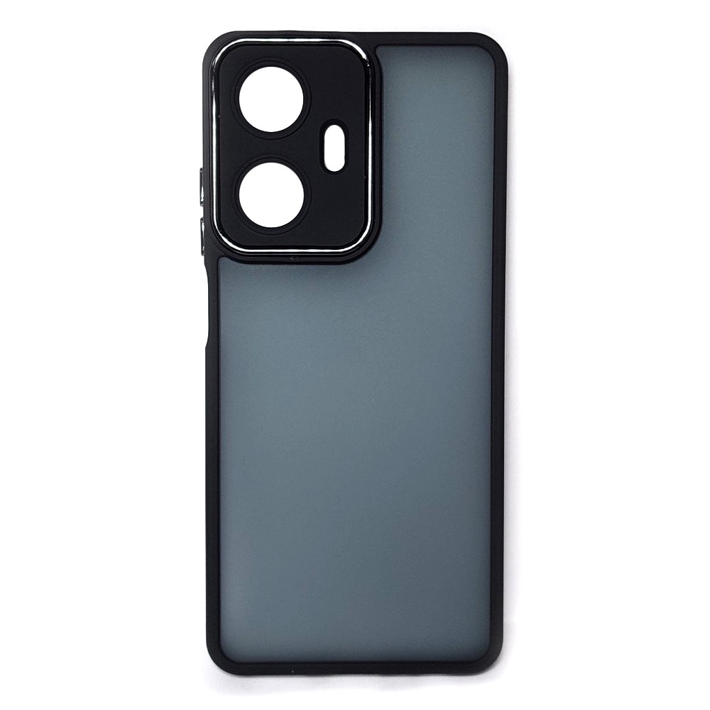 Накладка Luxury Metal Lens для REALME C55 (Чорний)-0