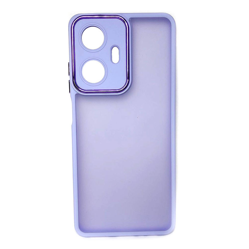 Накладка Luxury Metal Lens для REALME C55 (Бузковий)-0