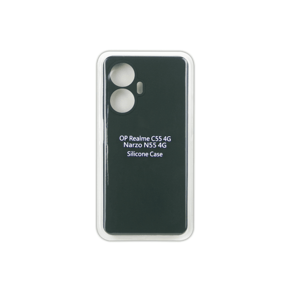 Full Silicone Case для REALME C55 (Dark Green)-0