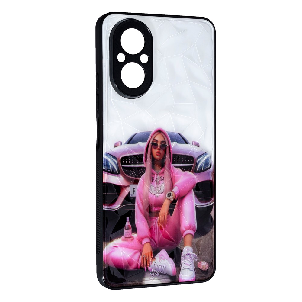 Накладка Ladies Camera для Realme C67 Рожева машина-0