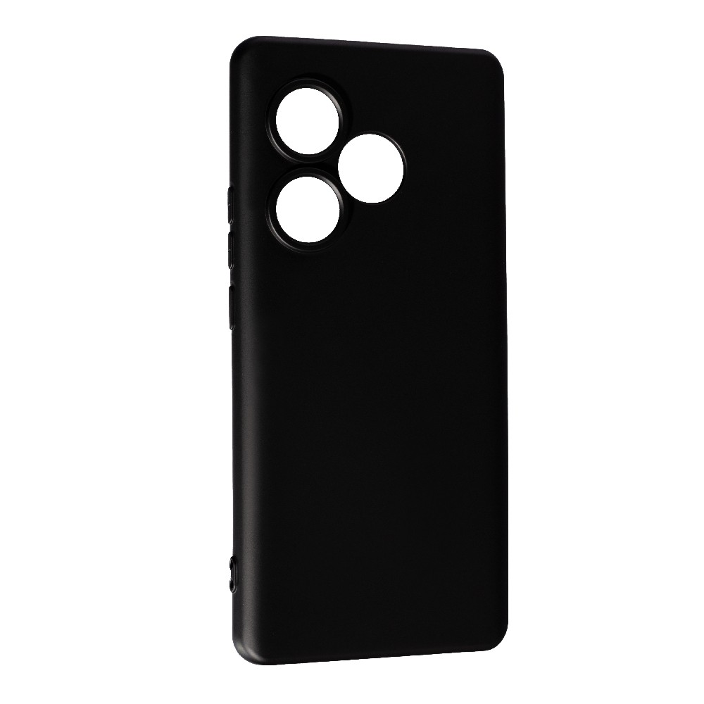 Чохол Silicone Smtt (AA) для Realme GT 6T/ GT 6 чорний-0