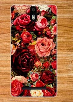 Накладка для Wileyfox Storm "Троянди" (силікон)-0