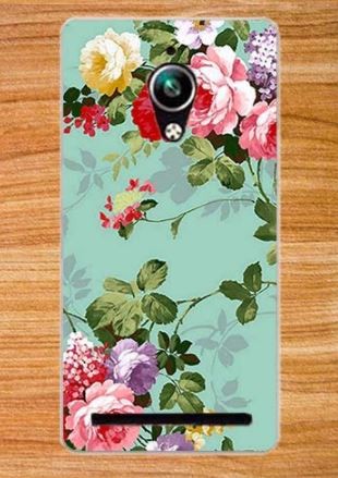 Накладка для Asus Zenfone Go ZC451TG "Квіти на зеленому" (пластик)-0
