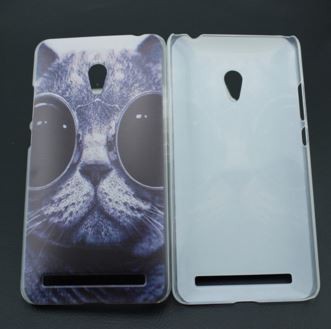 Накладка для Asus Zenfone 6 "Кіт в окулярах" (пластик)-0