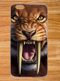 Накладка для Blackview A6 Plus "Шаблезубий тигр" (силікон)-0