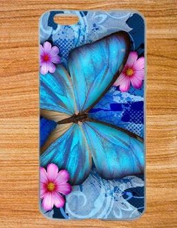 Накладка для Blackview A6 Plus "Метелик блакитний" (силікон)-0
