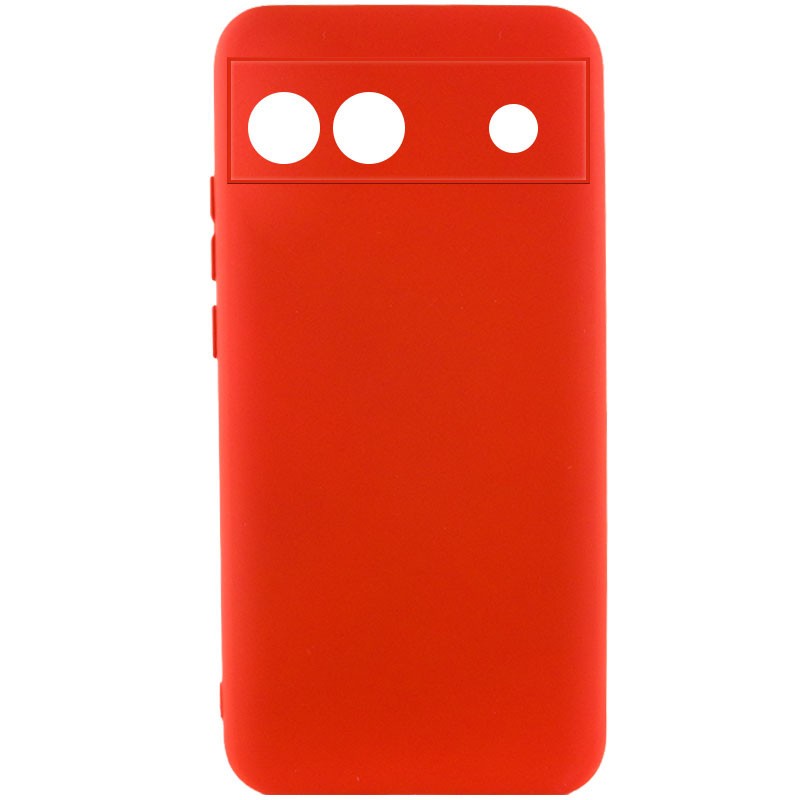 Silicone Cover Full Camera without Logo (A) для Gogle Pixel 6A (Red)-0