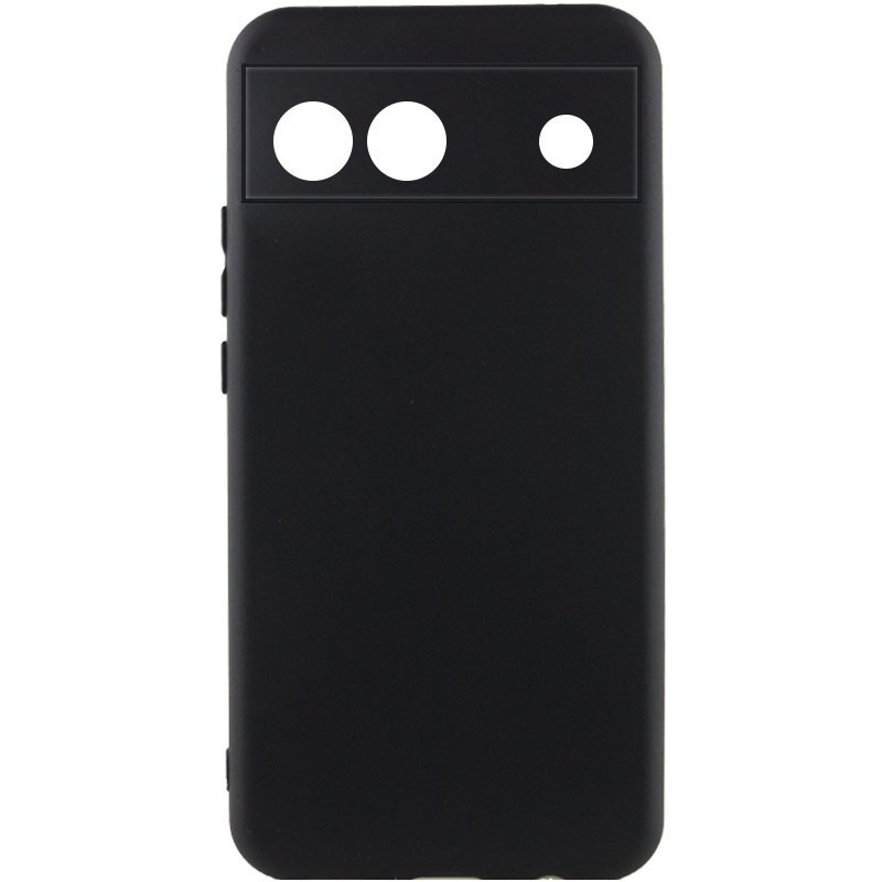 Silicone Cover Full Camera without Logo (A) для Gogle Pixel 6A (Black)-0