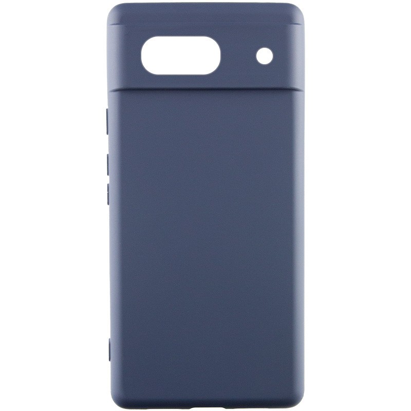 Silicone Cover Full Camera without Logo (A) для Gogle Pixel 7A (Midnight blue)-0