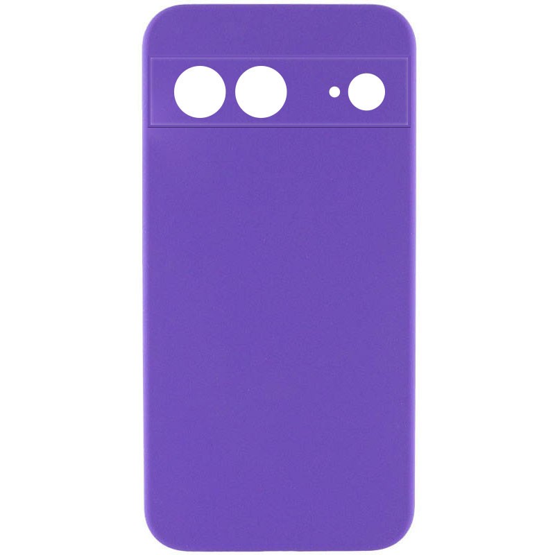 Silicone Cover Full Camera without Logo (A) для Gogle Pixel 7A (Purple)-0