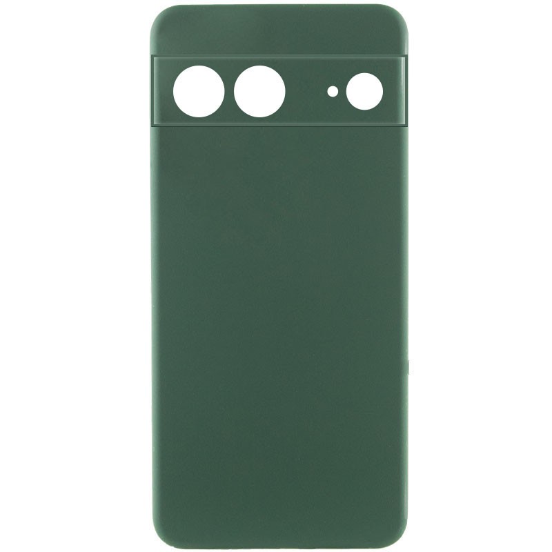 Silicone Cover Full Camera without Logo (A) для Gogle Pixel 7A (Dark green)-0