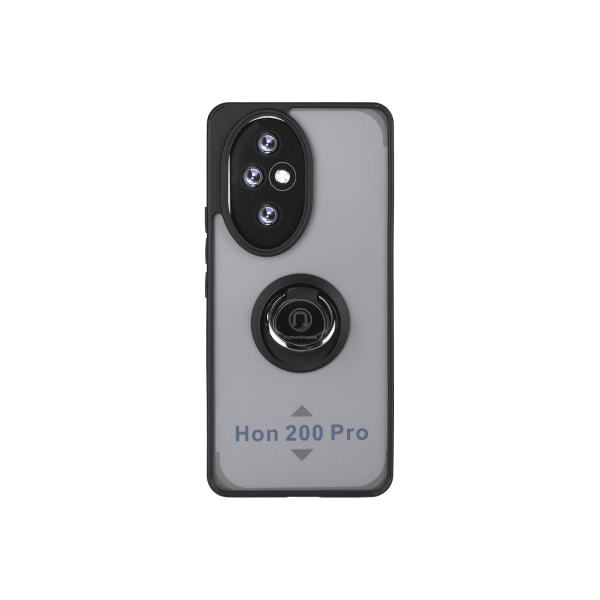 Накладка Totu Gingle Ring Camera для Honor 200 Pro чорна-0