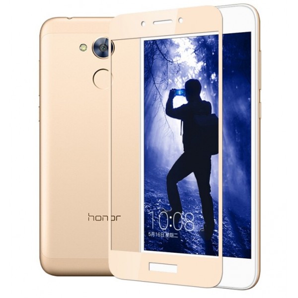 Захисне скло Silk Screen для Honor 6A (Золоте)-0