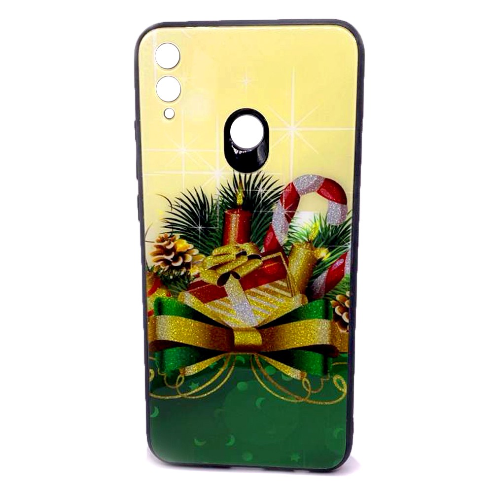 Чохол Glass New Year для Honor 8X в асортименті-0