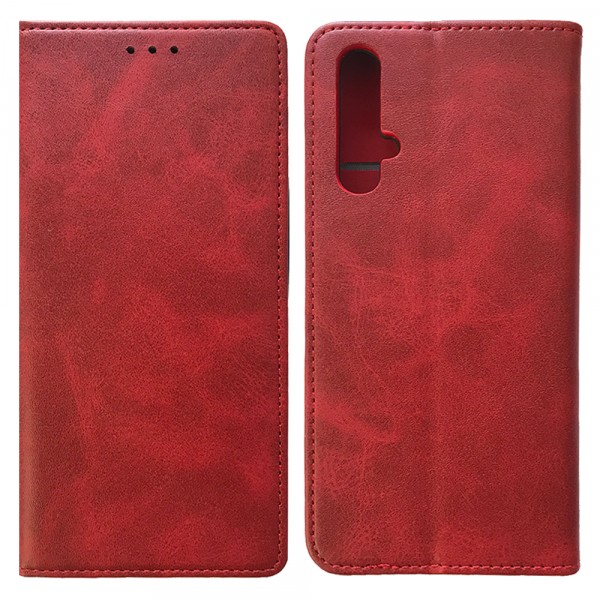 Книжка Black TPU Magnet для Honor 20 / Nova 5T червона-0