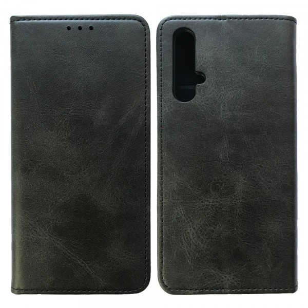 Книжка Black TPU Magnet для Honor 20 / Nova 5T чорна-0