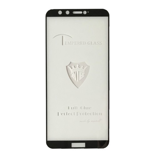 Захисне скло  Full Glue для Honor 9 lite з чорною рамкою-0