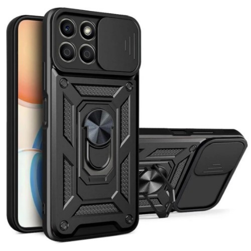 Накладка Camshield Serge Ring для Honor X6A чорна-0