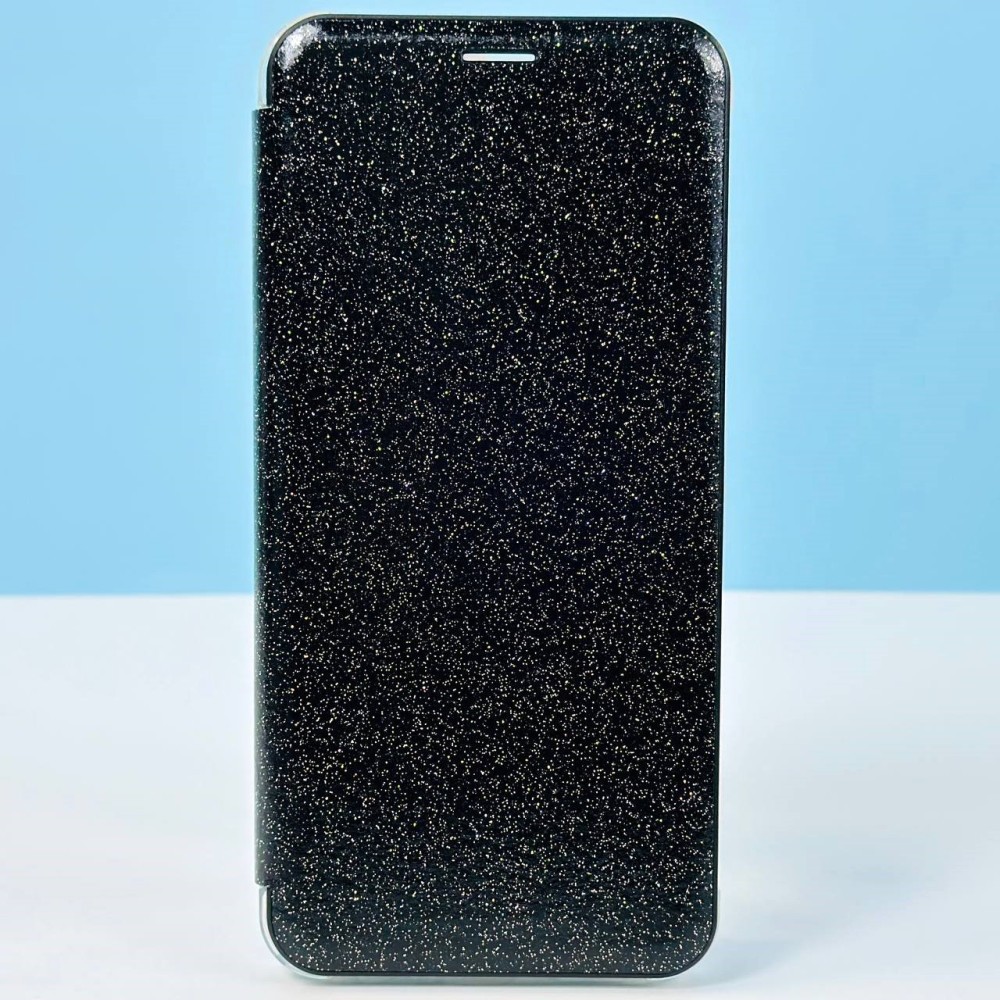 Книжка Glitter Cover для Huawei Honor X7A (Чорний)-0