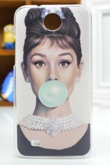 Накладка для HTC Desire 300 "Одрі" (пластик)-0