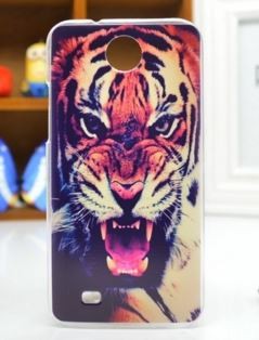 Накладка для HTC Desire 300 "Тигр" (пластик)-0