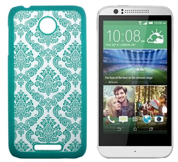 Накладка для HTC Desire 510 "Пейслі блакитні обід" (пластик)-0