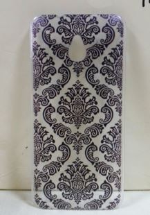 Накладка для HTC One Mini M4 "Пейслі чорні" (пластик)-0