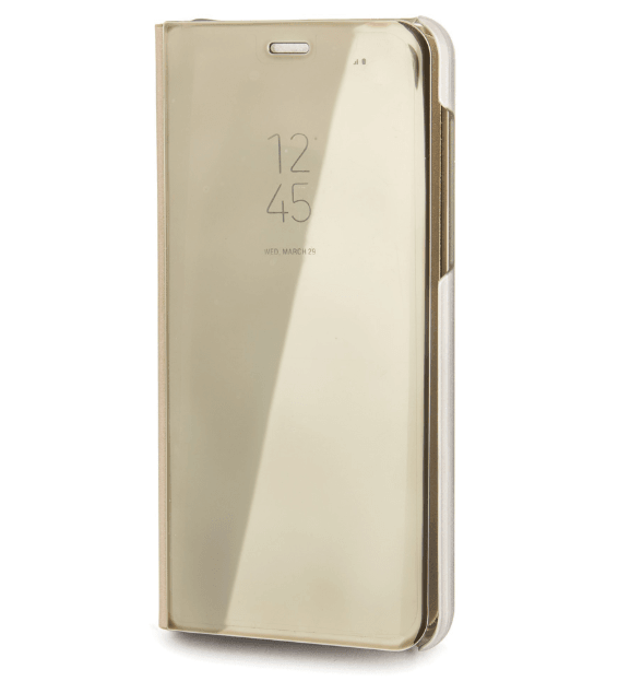 Книжка Clear view для Samsung J3 (2017) J330 золота-0