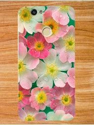 Накладка для Huawei Nova (CAN-L11) "Квіти в росі" (силікон)-0