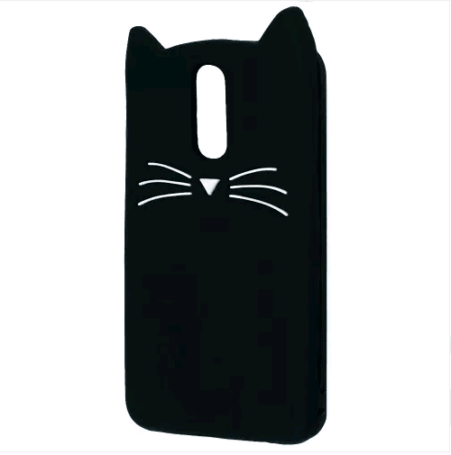 Накладка 3D Cat для Huawei Mate 10 Lite чорна-0