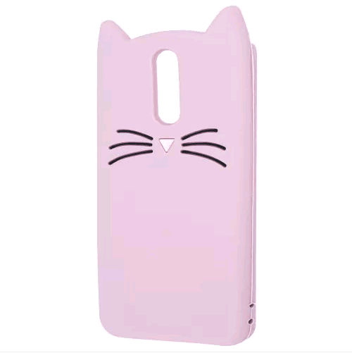 Накладка 3D Cat для Huawei Mate 10 Lite пудрова-0