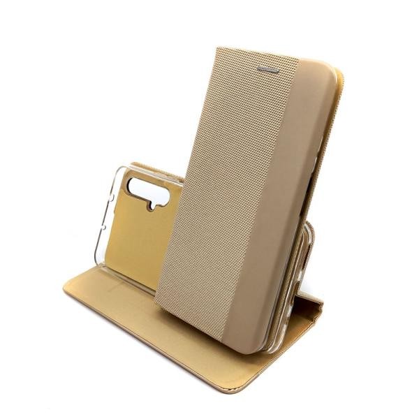 Книжка Gelius Canvas для Huawei Nova 5T/Honor 20 золота-0