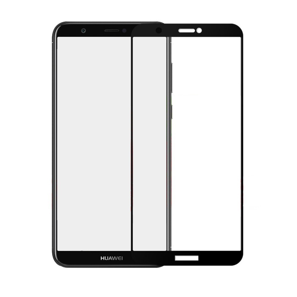 Захисне скло Full Glue для Huawei P Smart  з чорною рамкою-0