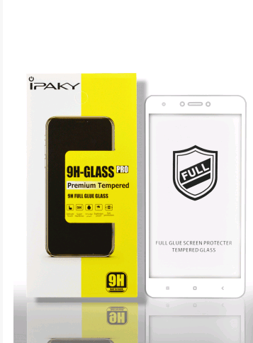 Захисне скло Paky для Huawei P Smart з білою рамкою-0
