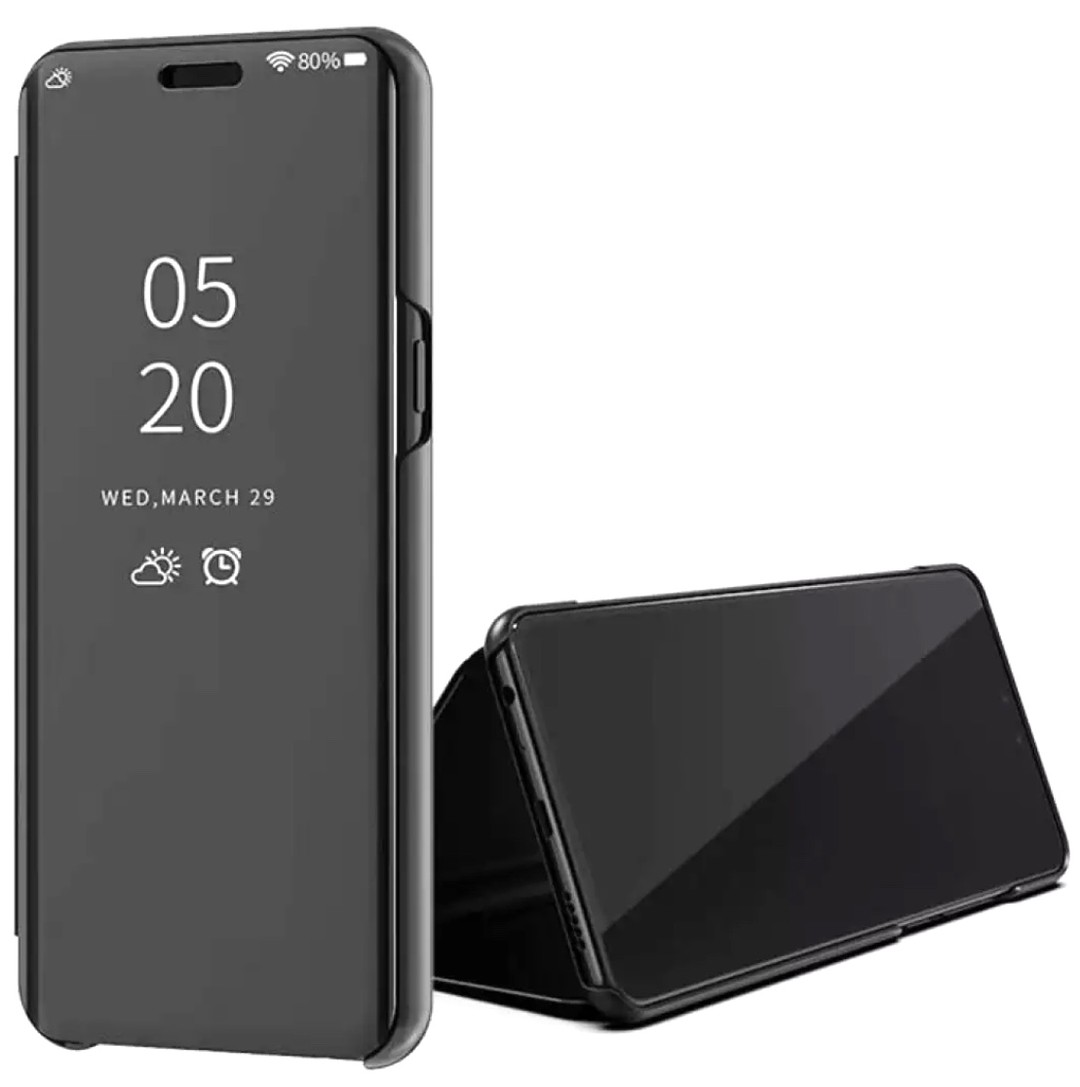 Книжка Clear View для Xiaomi Redmi 10A/9C (Чорна)-0